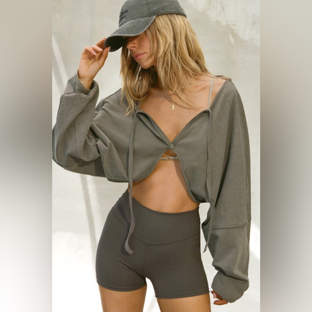 Joah Brown Deconstructed Crop Cardigan